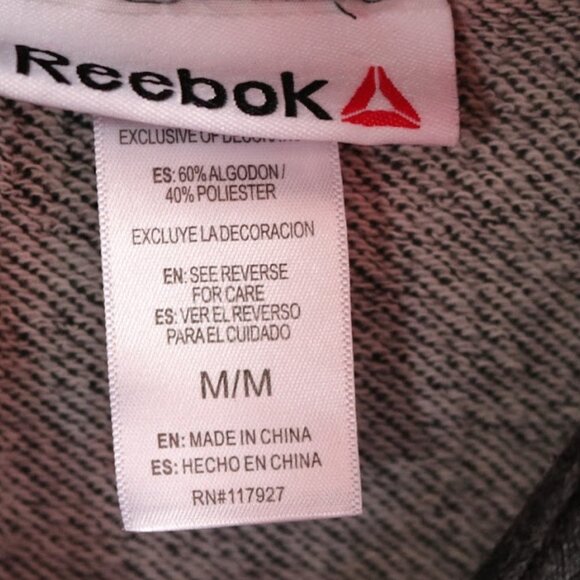 REEBOK Studio Training Sleveless Hoodie Style# REW174TS07002 - Heather Black, M - Picture 13 of 16